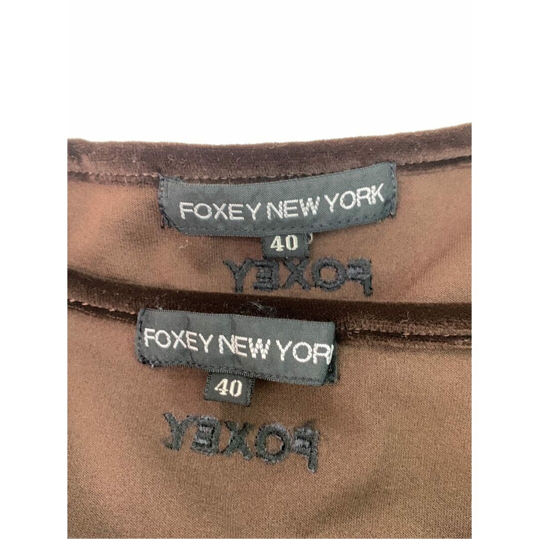 FOXEY NEW YORK - フォクシーニューヨーク アンサンブル ベロア FOXEY NEW YORK - フォクシーニューヨーク アンサンブル ベロア
