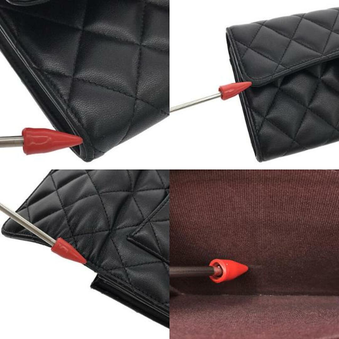 CHANEL / シャネル | マトラッセ ラムスキン レザー ココマーク CHANEL / シャネル | マトラッセ ラムスキン レザー ココマーク