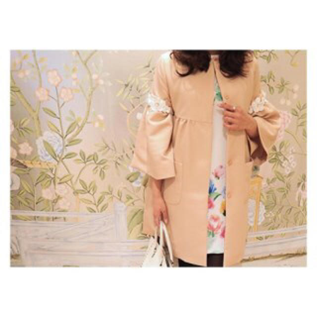 ChestyチェスティNo-collar Flare Coat 新作今期コート