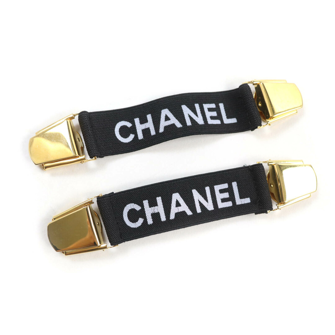CHANEL - 美品★CHANEL シャネル ヴィンテージ ロゴデザイン アームバンド ファッション小物 ブラック ゴールド イタリア製 レディース