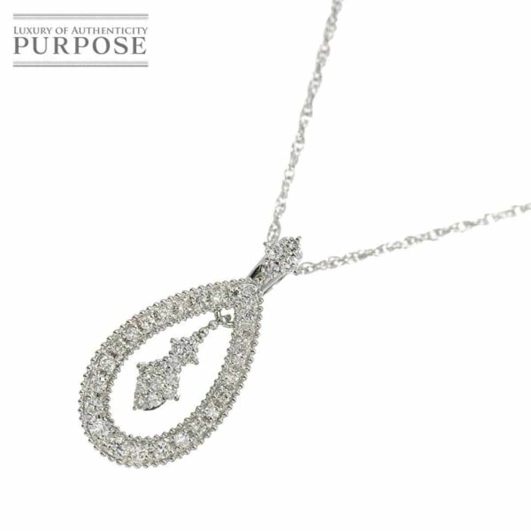 ダイヤ 0.72ct ネックレス 50cm Pt プラチナ VLP 90237660