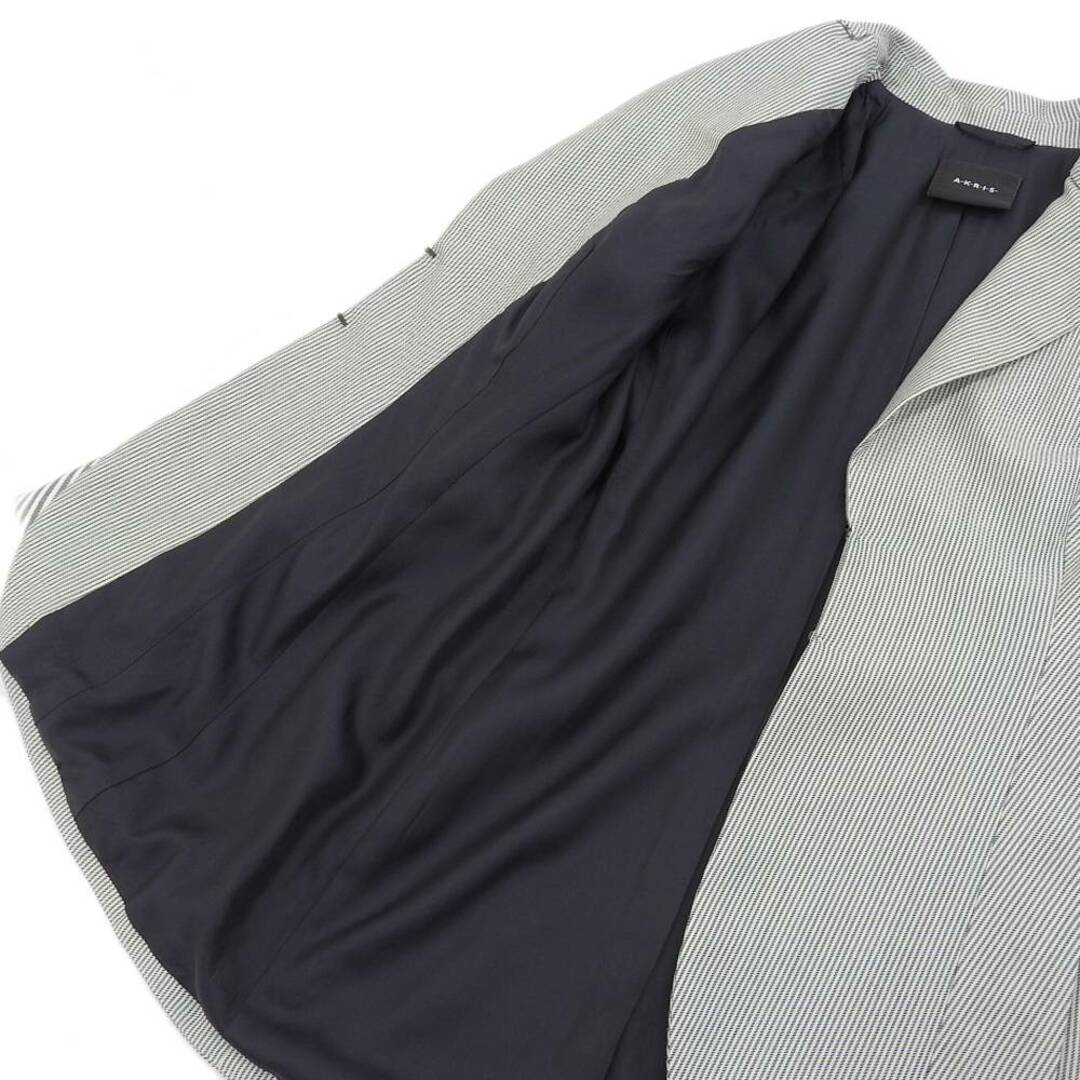 超美品 アクリス Akris 現行黒タグ カシミアシルク ボタンレス 超美品 アクリス Akris 現行黒タグ カシミアシルク ボタンレス