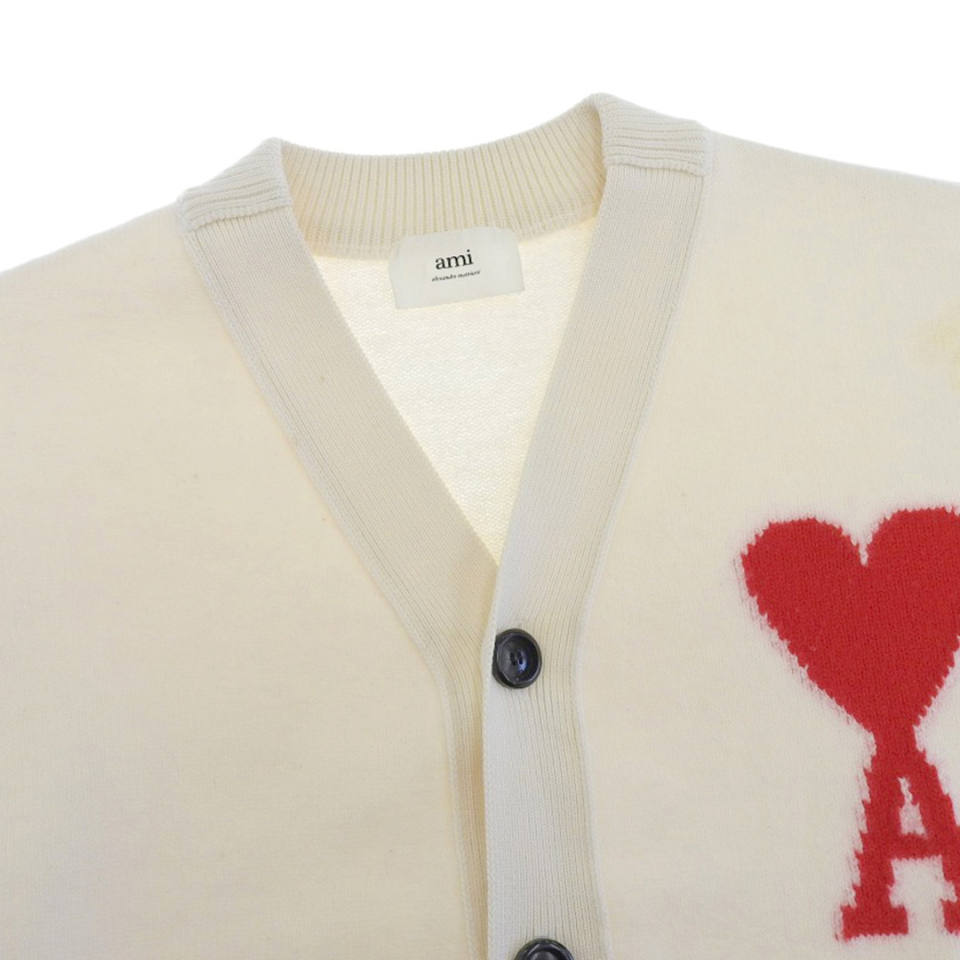 美品 AMI Paris 現行販売商品 AMI DE COEUR カーディガン 厚手 美品 AMI Paris 現行販売商品 AMI DE COEUR カーディガン 厚手
