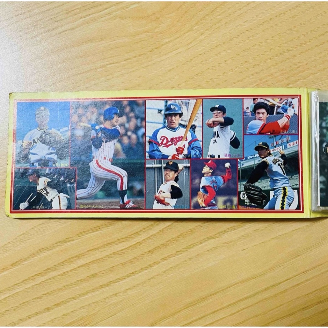ZEROnet]Σ昭和レトロ カルビー プロ野球チップス ベースボールカードアルバム+カード34枚セット 現状品 ΣK411-21｜野球