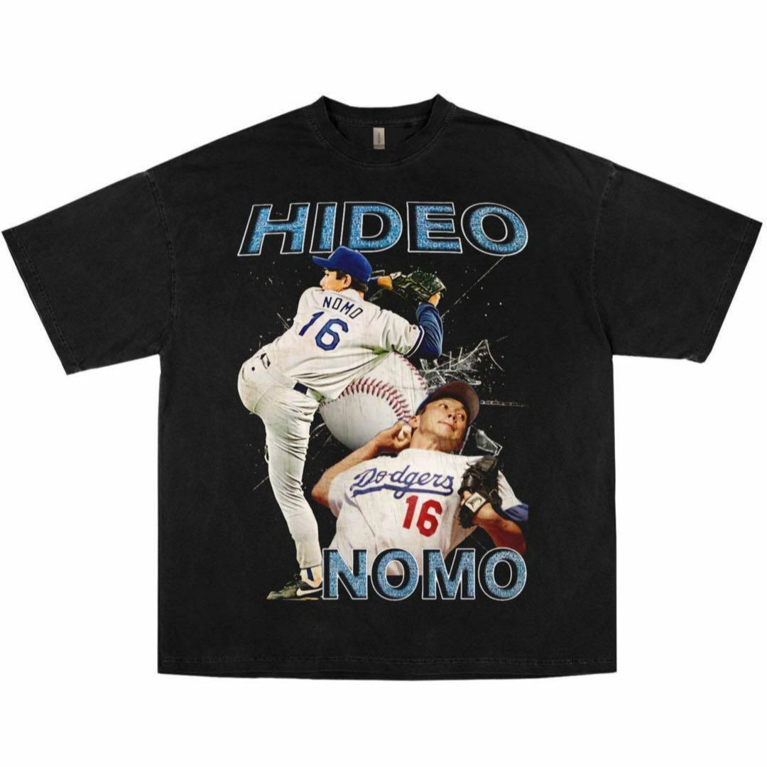 野茂英雄 ドジャース Tシャツ ブラック vintage .の通販 by 野茂英雄 ドジャース Tシャツ ブラック vintage .の通販 by