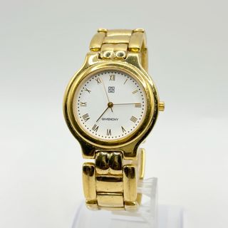 GIVENCHY - GIVENCHY ジバンシー QZ ホワイト文字盤 ラウンド GIVENCHY - GIVENCHY ジバンシー QZ ホワイト文字盤 ラウンド