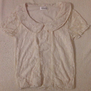ロディスポット(LODISPOTTO)の丸襟♡ローズTシャツ(Tシャツ(半袖/袖なし))