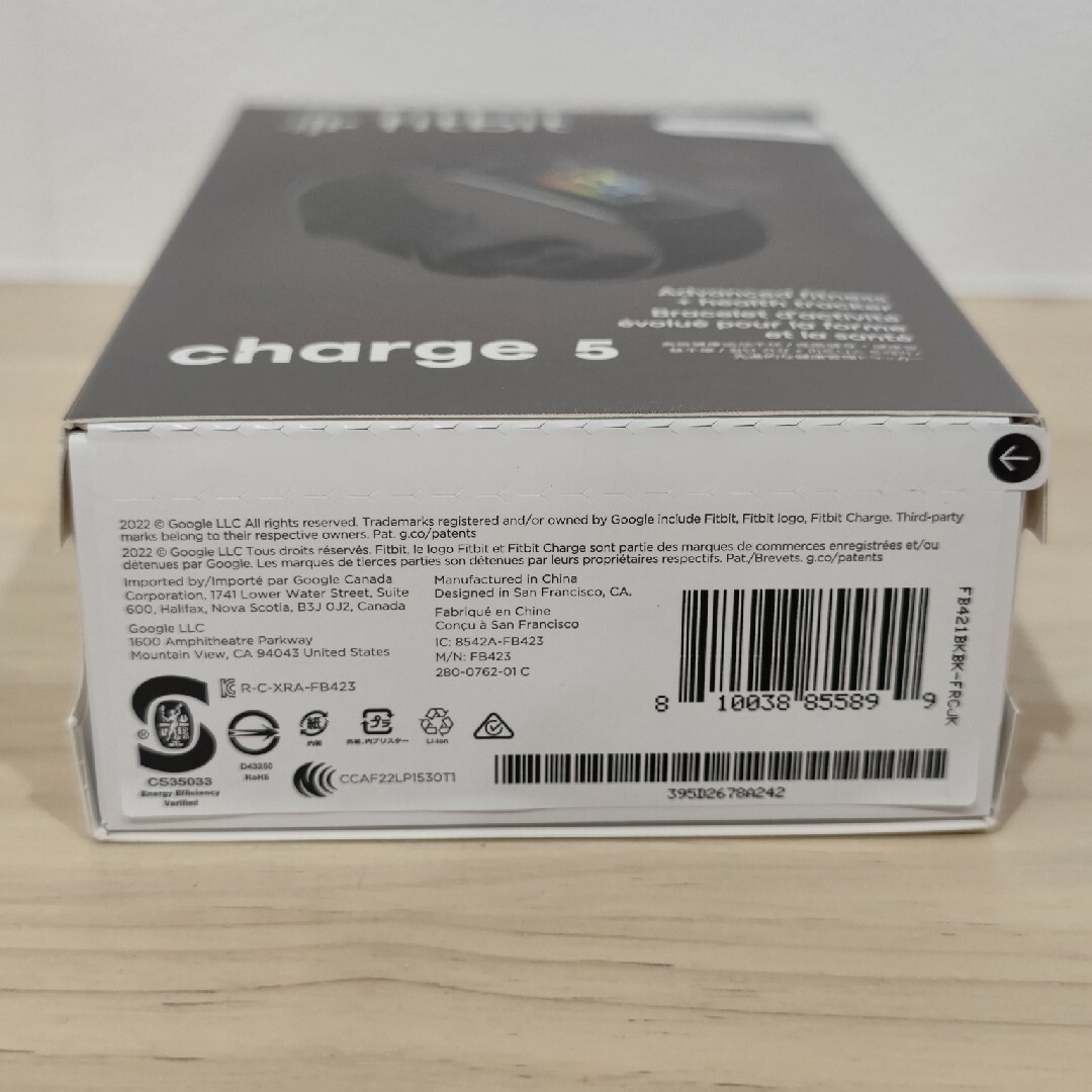 未開封品】fitbit charge 5 ブラック/グラファイト 未開封品】fitbit charge 5 ブラック/グラファイト