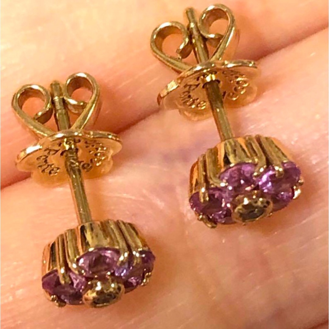 Ponte Vecchio 750 ピンクサファイア フラワー ピアス k18 Ponte Vecchio 750 ピンクサファイア フラワー ピアス k18