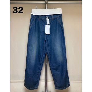メゾンマルジェラ(Maison Margiela（旧Maison Martin Margiela）)の新品 32 マルジェラ 24ss ビンテージ加工 ワイドデニム 6522(デニム/ジーンズ)