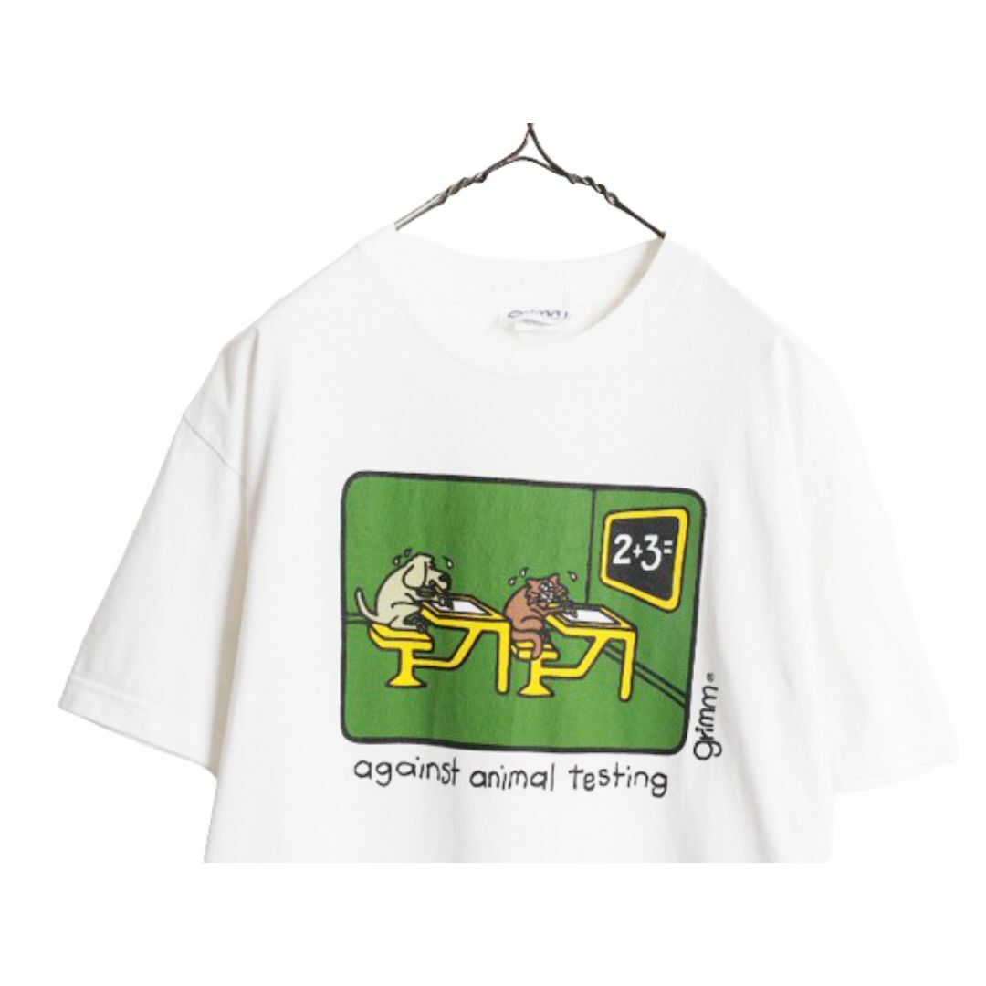 90s 00s キャラクター アート イラスト プリント Tシャツ メンズ 90s 00s キャラクター アート イラスト プリント Tシャツ メンズ