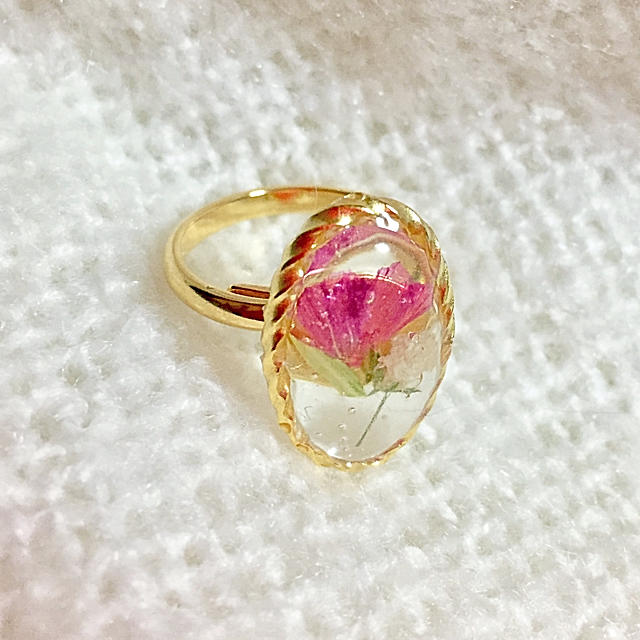 Flower ring 💍💐 ハンドメイドのアクセサリー(リング)の商品写真