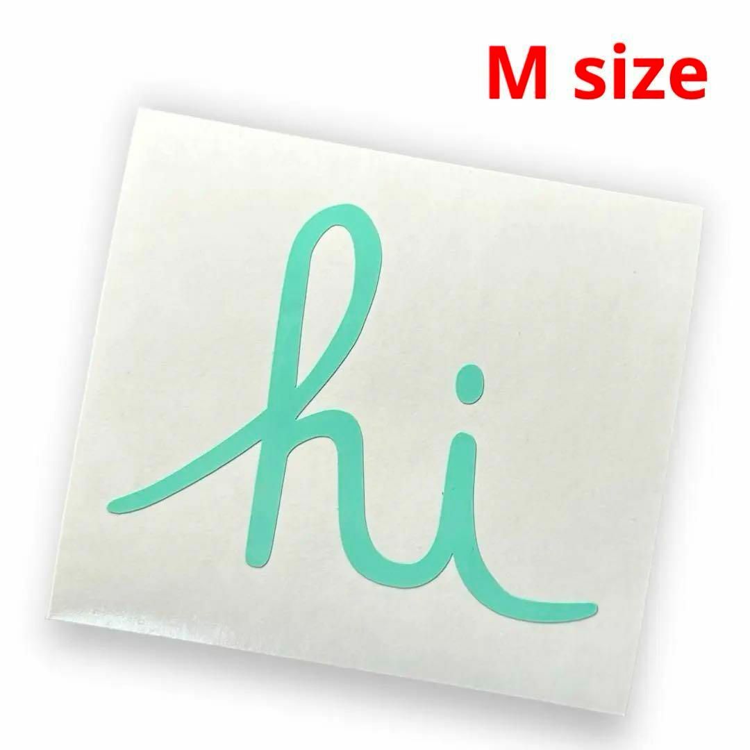 IN4MATION(インフォメーション)のin4mation hi script カッティングステッカー ミント Mサイズ 自動車/バイクの自動車(車外アクセサリ)の商品写真