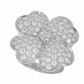 VanCleef&Arpels ヴァンクリーフ&アーペル コスモス ラージモデル リング ダイヤモンド(D3.26ct) 750 K18 WG ホワイトゴールド 日本サイズ約20号 #60 VCA【送料無料】 【中古】321171205