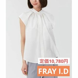 フレイ アイディー FRAYID タックギャザーノースリブラウス シャツ(Tシャツ(半袖/袖なし))