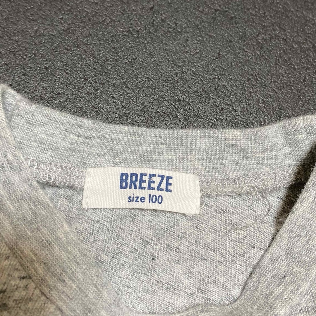 BREEZE(ブリーズ)のブリーズ　袖フリルロゴTシャツ キッズ/ベビー/マタニティのキッズ服女の子用(90cm~)(Tシャツ/カットソー)の商品写真