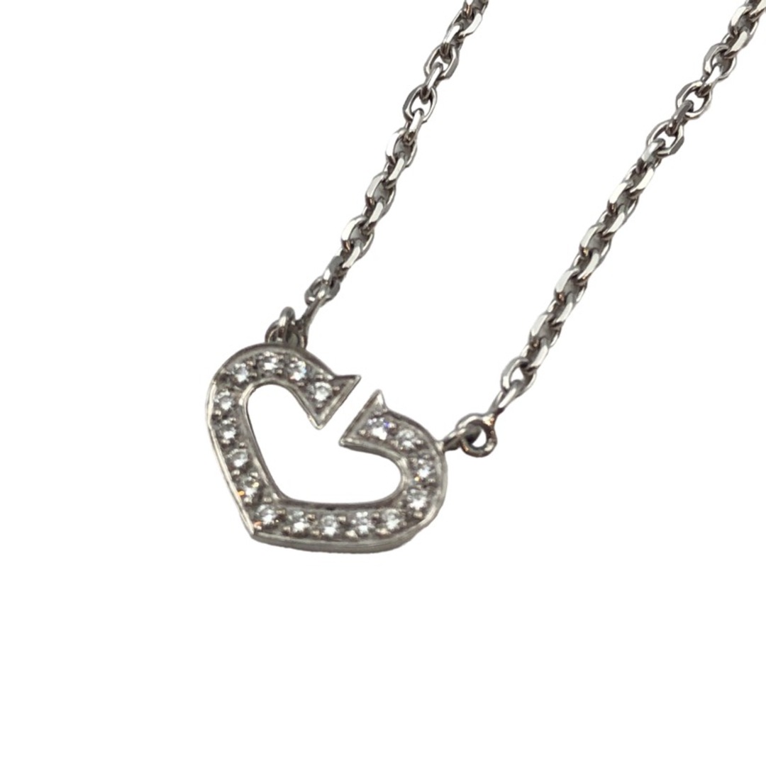 Cartier - 　カルティエ Cartier Cハート ダイヤネックレス 750WG ジュエリー