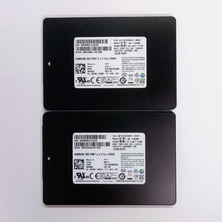 サムスン(SAMSUNG)のSAMSUNG SSD 256GB×2台 2.5inch 7mm SATA(PCパーツ)