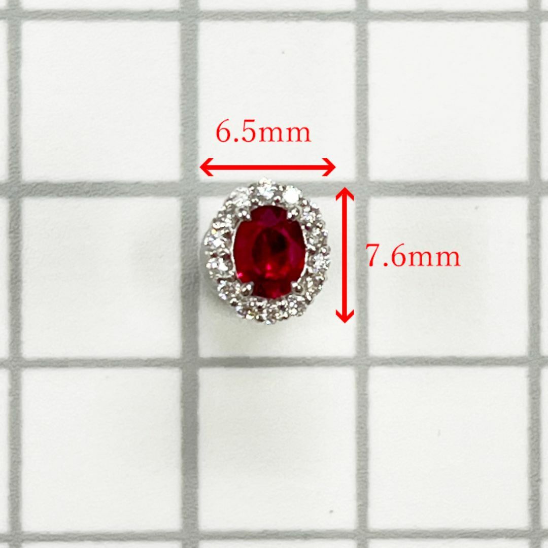 新品✨ PT900 ルビー ダイヤモンド プラチナ ピアス ルビー 新品✨ PT900 ルビー ダイヤモンド プラチナ ピアス ルビー