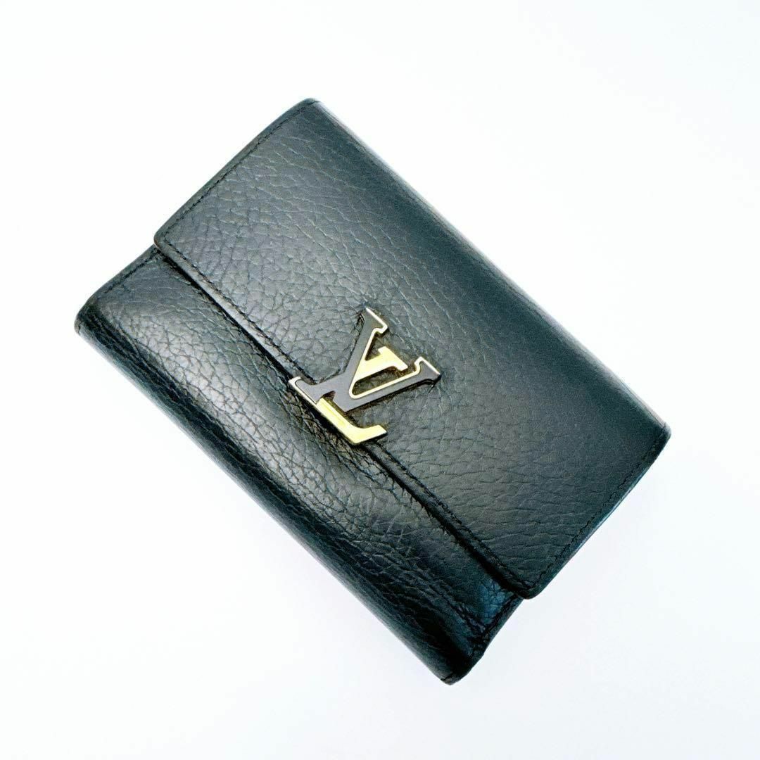 即購入OK】LOUIS VUITTON ブラック 三つ折り財布 器用 即購入OK】LOUIS VUITTON ブラック 三つ折り財布 器用