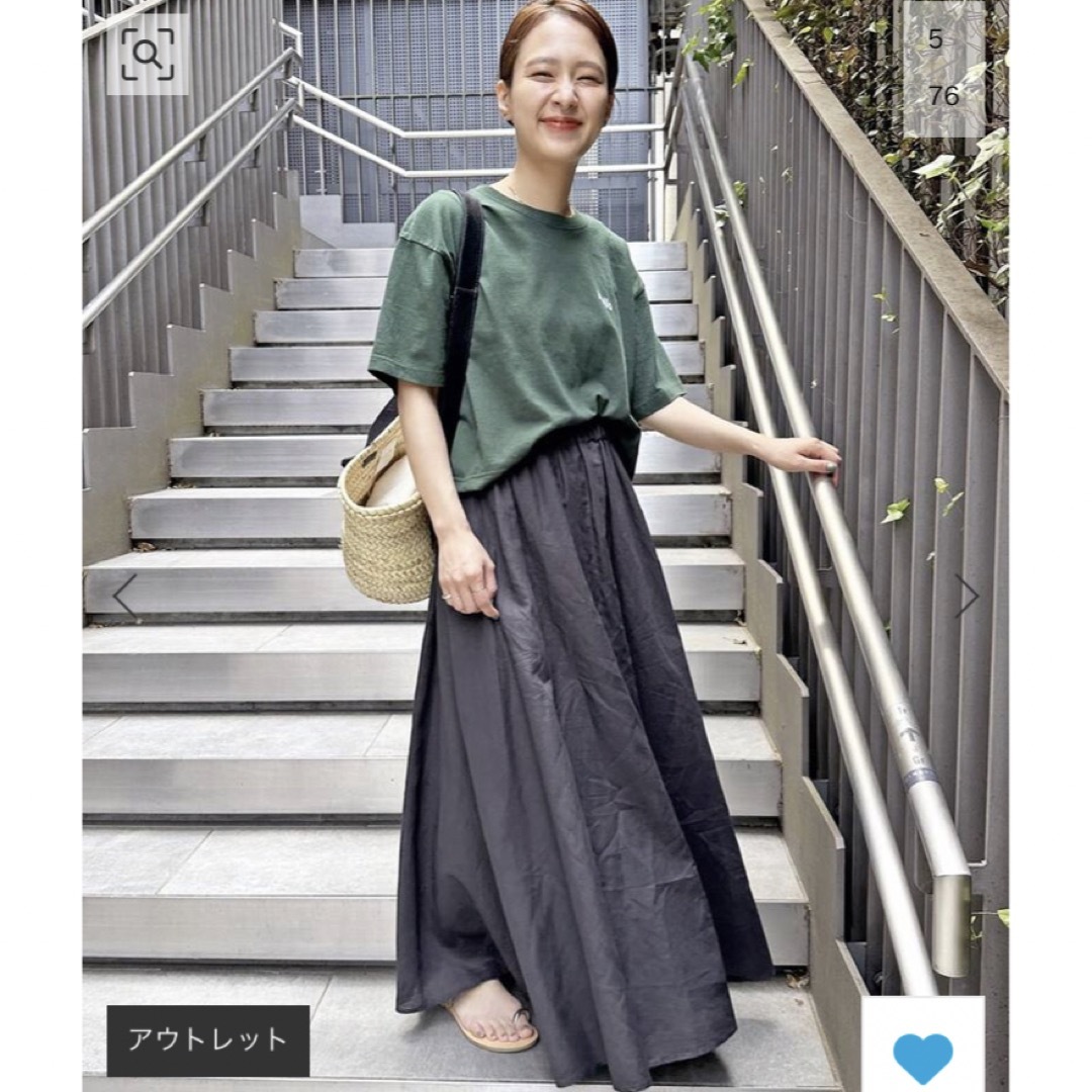 ✨新品未使用タグ付き✨MADISONBLUE パネル フレア リネン スカート ☆新品未使用タグつき リネンスカート (✨新品未使用タグ付き