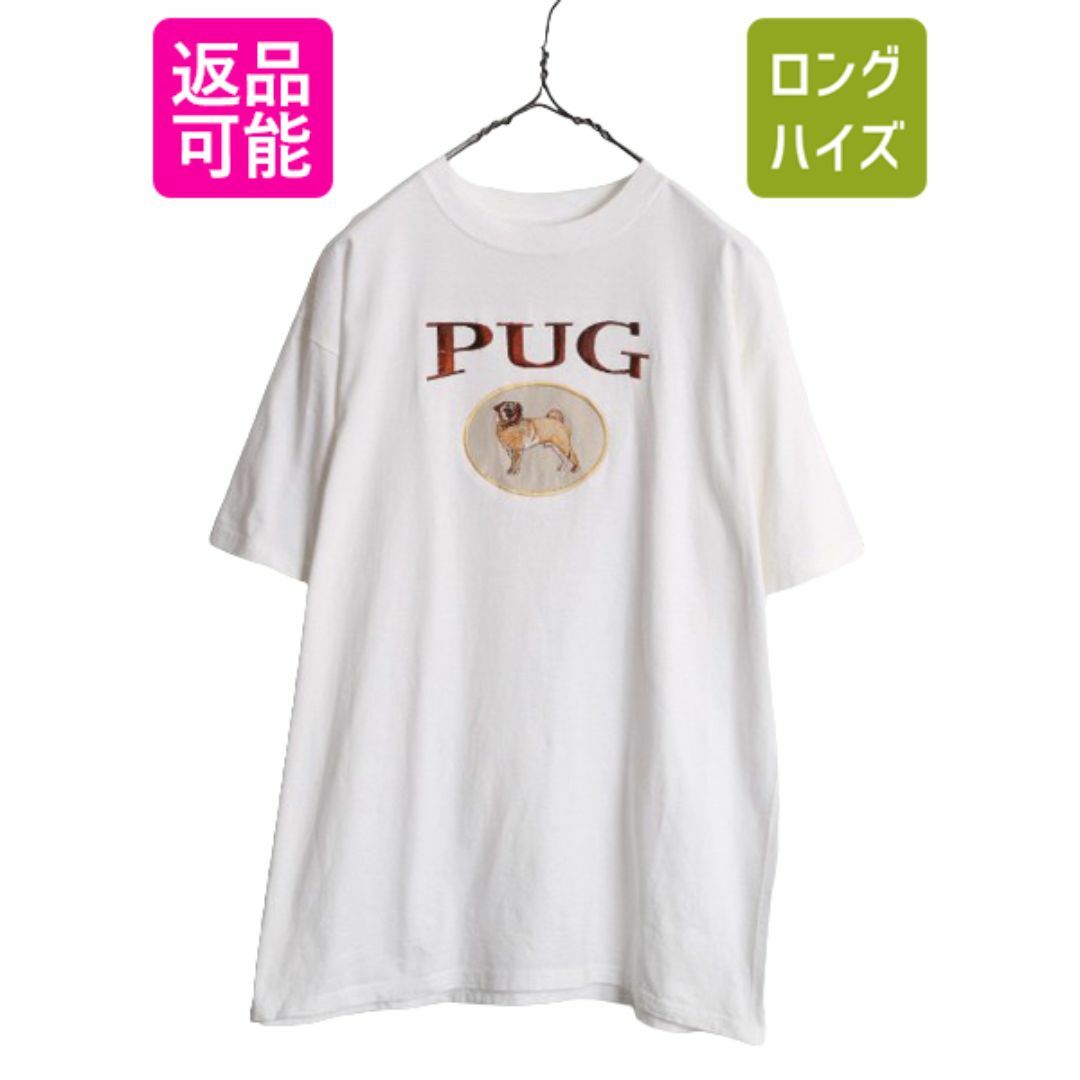 00s ドッグ アート イラスト 刺繍 Tシャツ メンズ レディース L 00s ドッグ アート イラスト 刺繍 Tシャツ メンズ レディース L