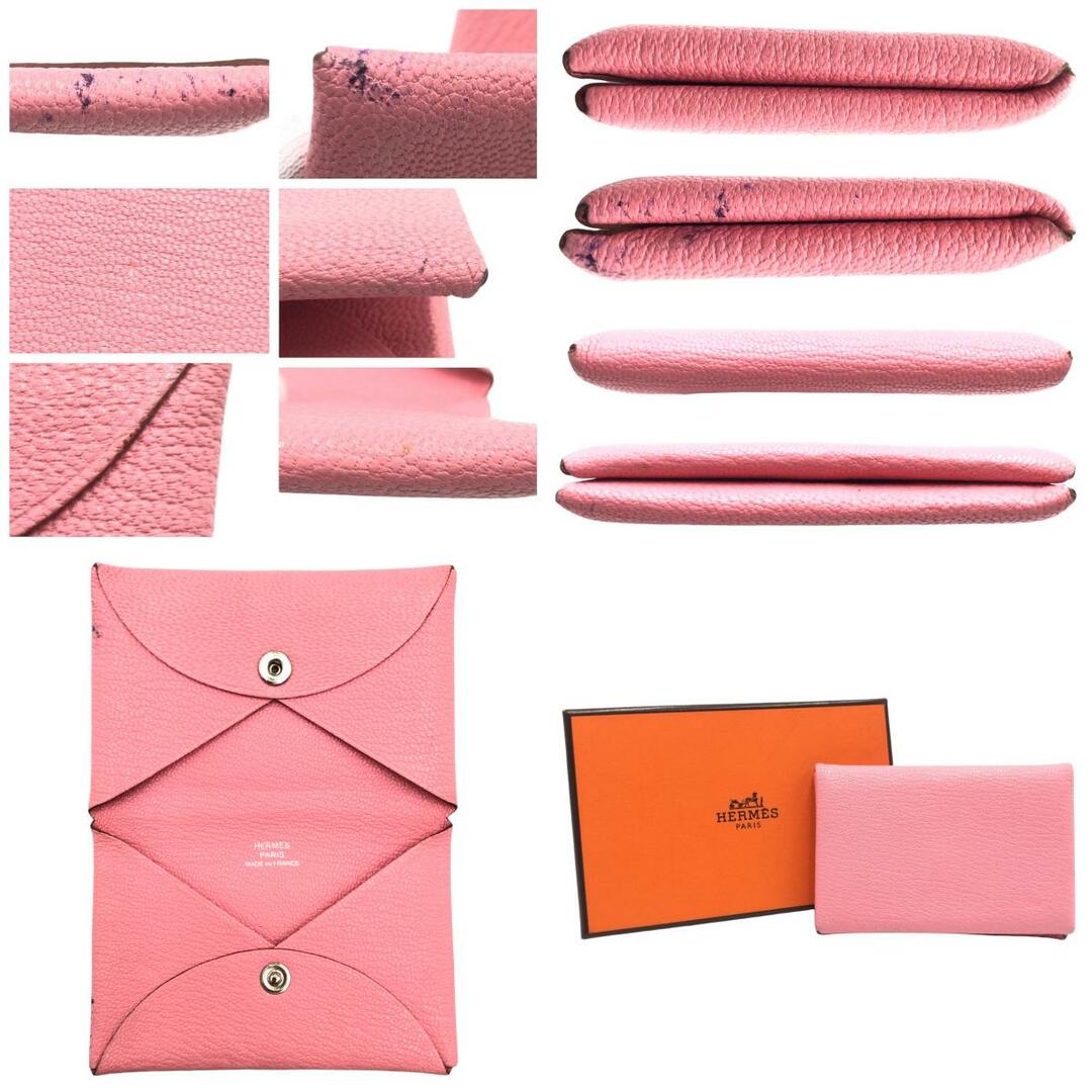 HERMES エルメス カルヴィ ピンク ローズアザレ シェーブル HERMES エルメス カルヴィ ピンク ローズアザレ シェーブル
