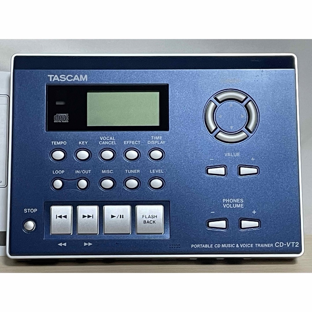 TASCAM タスカム ポータブルCD ボイストレーナー CD-VT2 動作品 TASCAM タスカム ポータブルCD ボイストレーナー CD-VT2 動作品