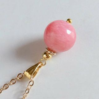 【7月の誕生石】 インカローズ 天然石 ネックレス ペンダント