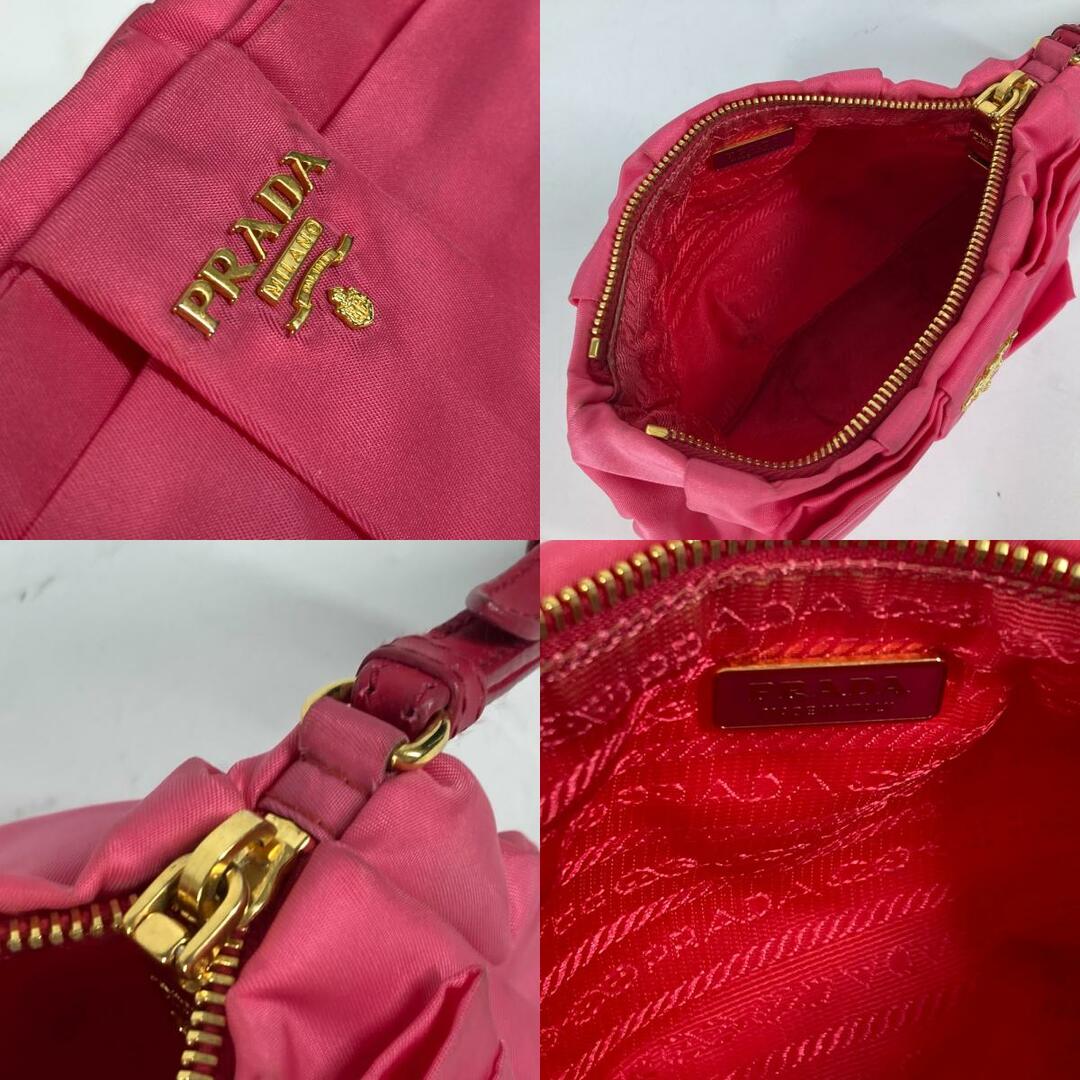 PRADA - プラダ PRADA リボン りぼん ストラップ付 バック PRADA - プラダ PRADA リボン りぼん ストラップ付 バック