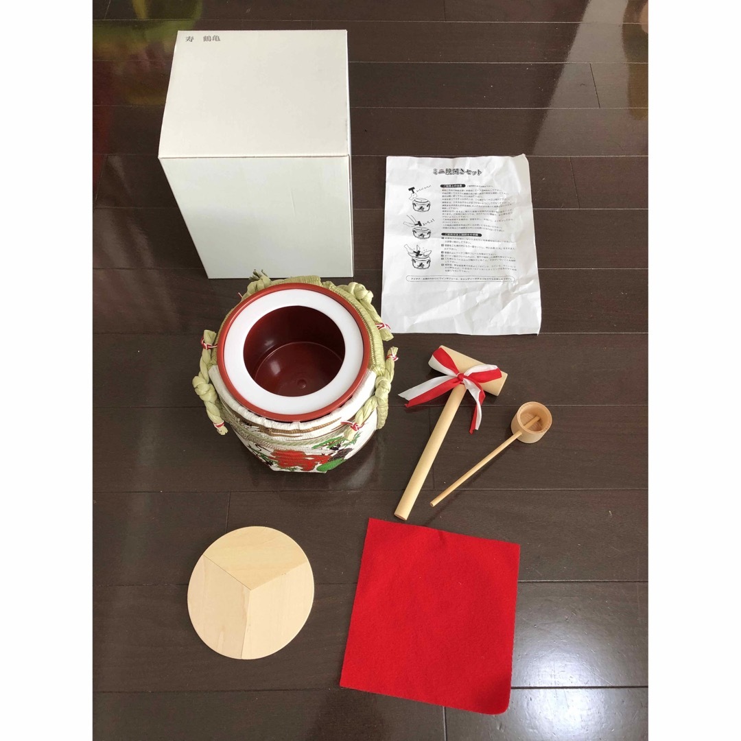 ミニ鏡開きセット(こもだる)6セット ウェディング ミニ鏡開きセット(こもだる)6セット ウェディング