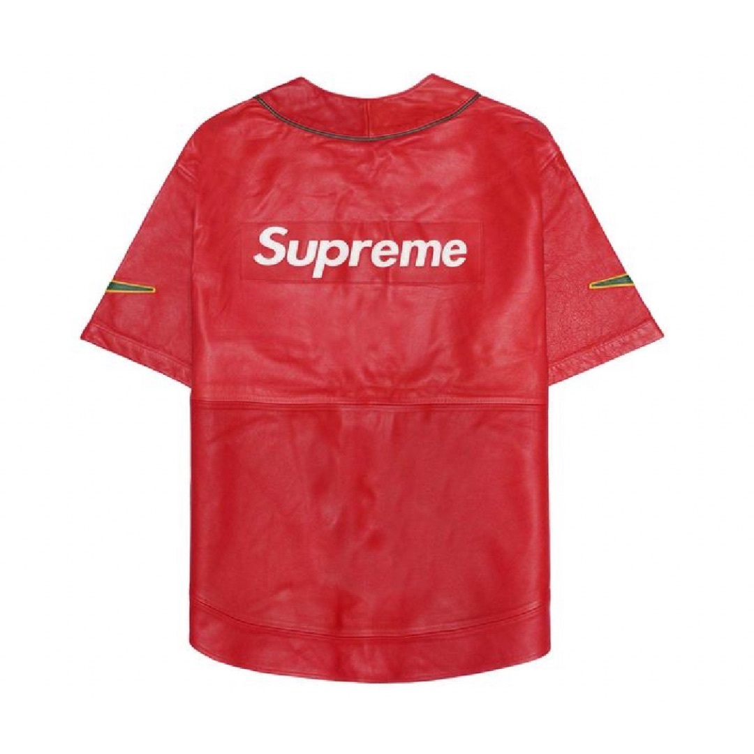 Supreme - Supreme Nike Leather Baseball Jersey Redの通販 by Supreme - Supreme Nike Leather Baseball Jersey Redの通販 by