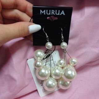 ムルーア(MURUA)のパールピアス(ピアス)