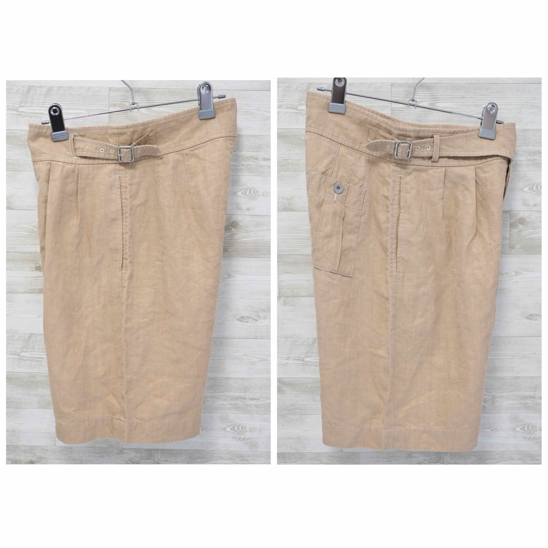 NIGEL CABOURN WOMAN リネングルカショーツ-Beige/8 NIGEL CABOURN WOMAN リネングルカショーツ-Beige/8