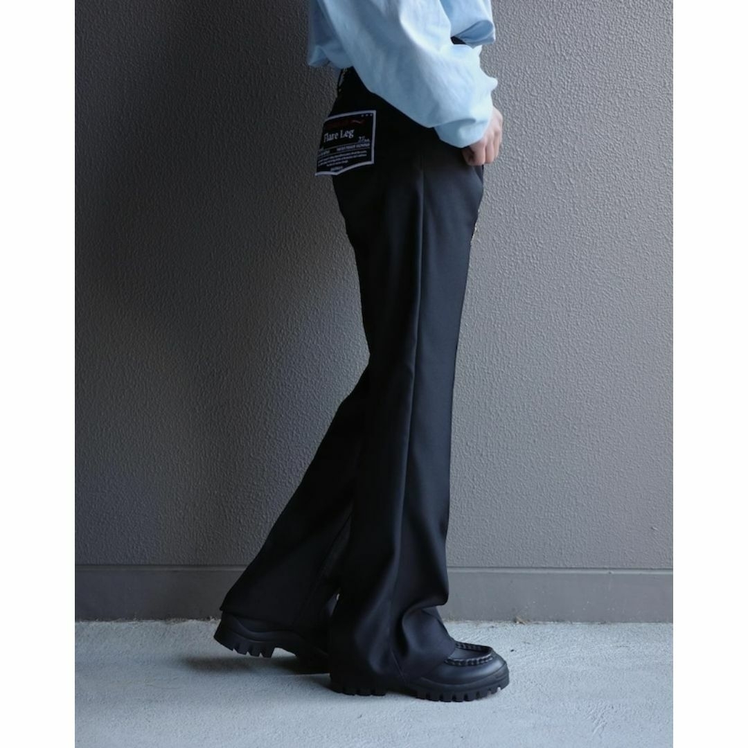 24ss DAIRIKU Flare Pressed Pants 新品 黒 パンツ 24ss DAIRIKU Flare Pressed Pants 新品 黒 パンツ