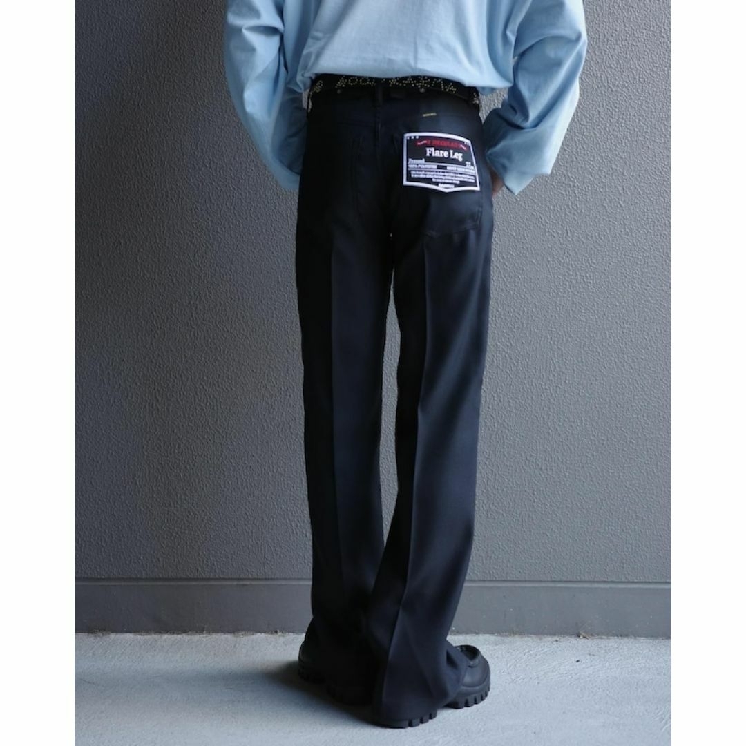 24ss DAIRIKU Flare Pressed Pants 新品 黒 パンツ 24ss DAIRIKU Flare Pressed Pants 新品 黒 パンツ