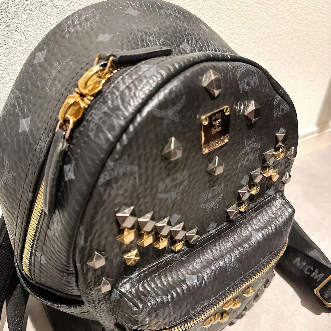MCM スタッズリュック バックパック ブラック MCM スタッズリュック バックパック ブラック