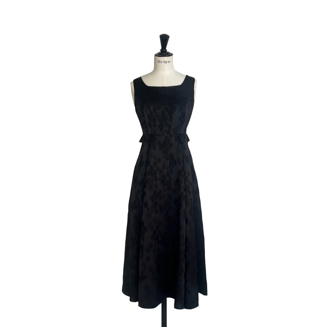 新色】Classic Floral Jacquard Dress