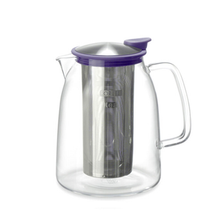 ピッチャー グラス 茶こしバスケット付き パープル(食器)