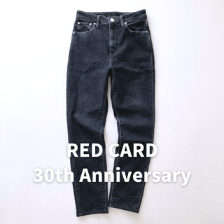 レッドカード(RED CARD)の美品★レッドカード　30th スーパーハイライズ スリムテーパードデニム　W23(デニム/ジーンズ)