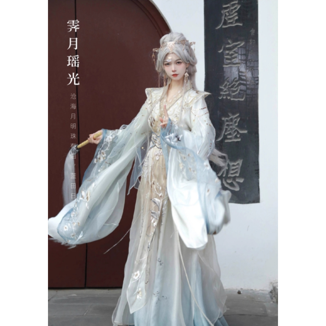 霁月瑶光 魏晋風 刺繍入り 仙女服 中華漢服　H35＃ 霁月瑶光 魏晋風 刺繍入り 仙女服 中華漢服 H35＃