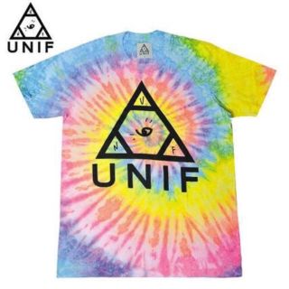 ユニフ(UNIF)のUNIF タイダイトライアングルロゴTシャツ(Tシャツ(半袖/袖なし))