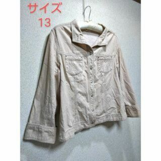 1694x【春秋に最適】古着 ジャケット ブルゾン 13号 レディース(ブルゾン)
