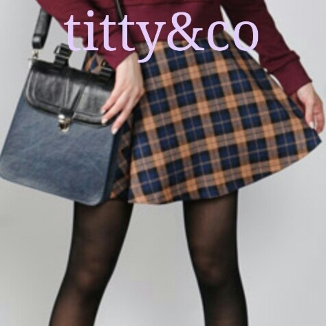 titty&co(ティティアンドコー)のチェックフレアスカート レディースのスカート(ミニスカート)の商品写真