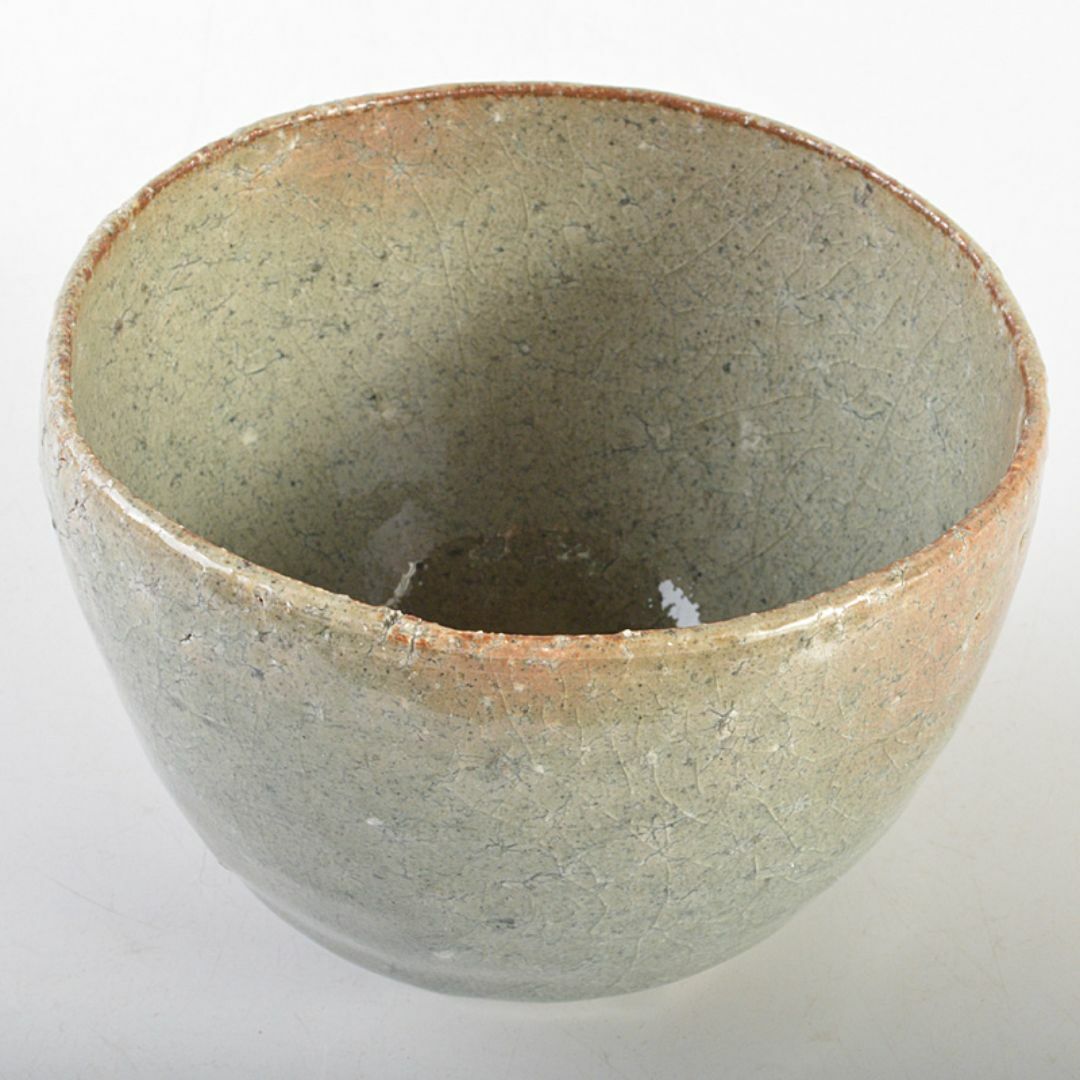 茶道具 登窯 木村盛和作 自然灰釉 茶碗 共布共箱 C R7477 茶道具 登窯 木村盛和作 自然灰釉 茶碗 共布共箱 C R7477