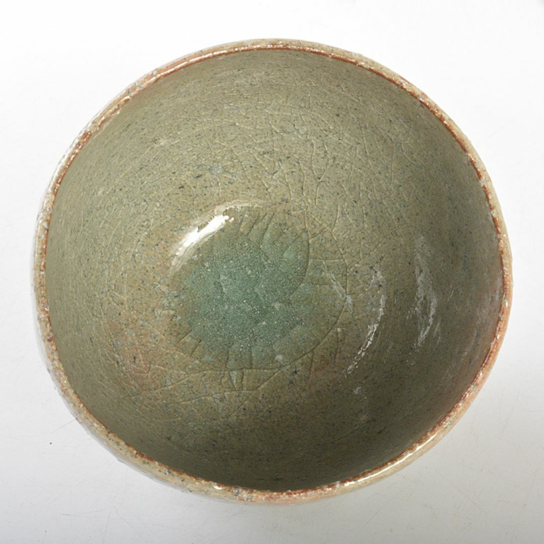 茶道具 登窯 木村盛和作 自然灰釉 茶碗 共布共箱 C R7477 茶道具 登窯 木村盛和作 自然灰釉 茶碗 共布共箱 C R7477