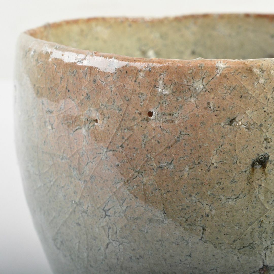茶道具 登窯 木村盛和作 自然灰釉 茶碗 共布共箱 C R7477 茶道具 登窯 木村盛和作 自然灰釉 茶碗 共布共箱 C R7477