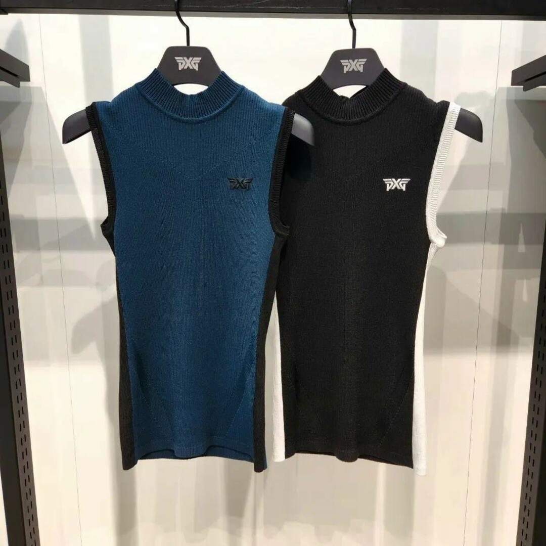 PXG レディース ゴルフウェア ノースリーブ ニットトップス PXG レディース ゴルフウェア ノースリーブ ニットトップス