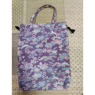 匿名配送　布バッグ　手作り　和風(トートバッグ)