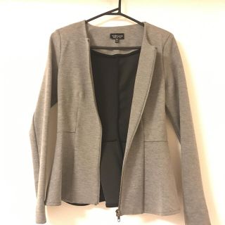 トップショップ(TOPSHOP)のTOPSHOP ペプラムジャケット(ノーカラージャケット)